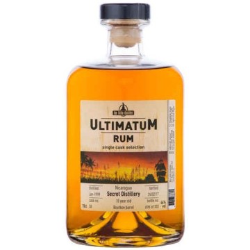 Ultimatum Rum Nicaragua Secret Distillery 18 years