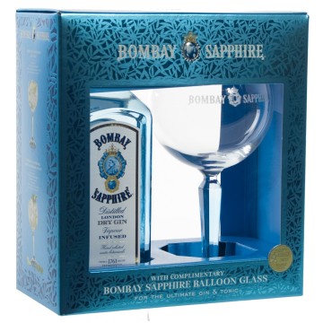 Bombay Sapphire incl. glas (gift pack)