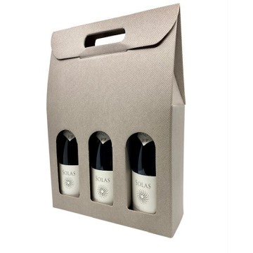 3-Vaks Kado Vensterdoos Grijs