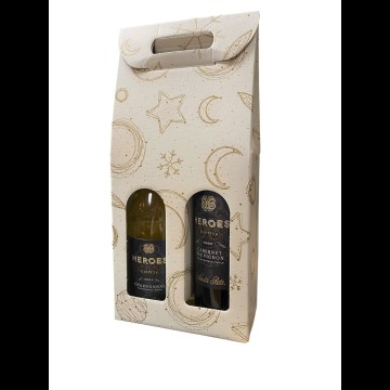 2-Vaks Kado Vensterdoos Wit Kerst