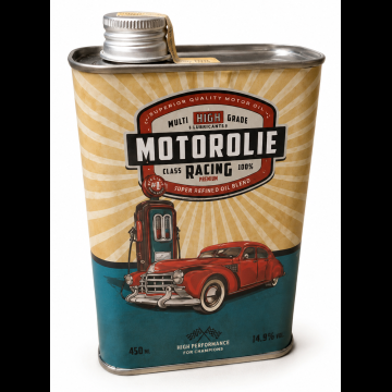 Motorolie Drop-Honing Blik